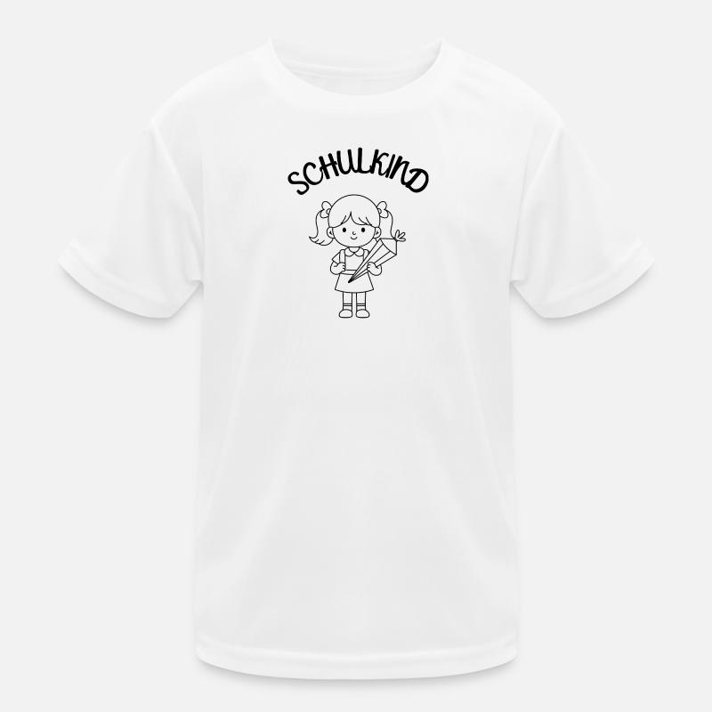 Schulkind Mädchen Einschulung Schultüte Kinder Funktions-T-Shirt