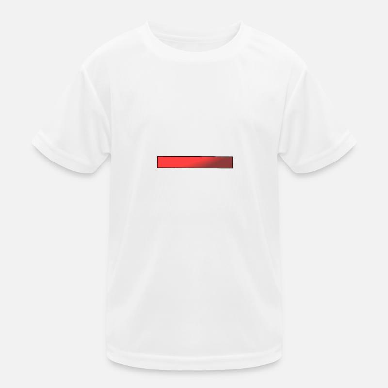 Red Bar Gradient Kids Functional T-Shirt