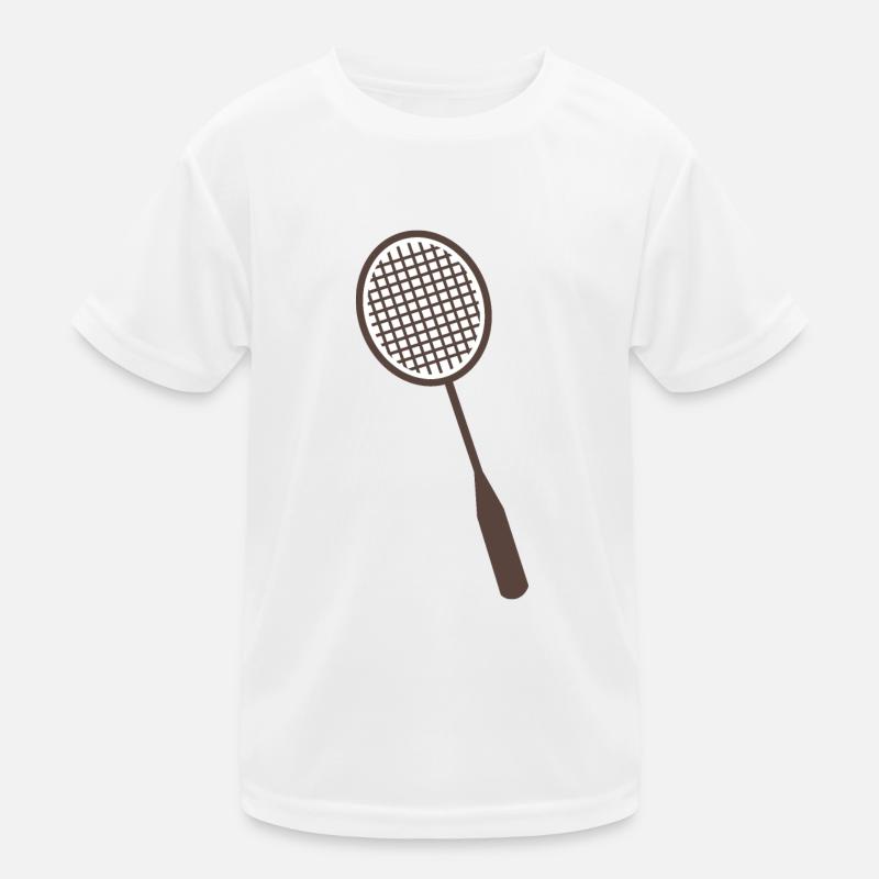 Badminton rackets - Kids Functional T-Shirt - white