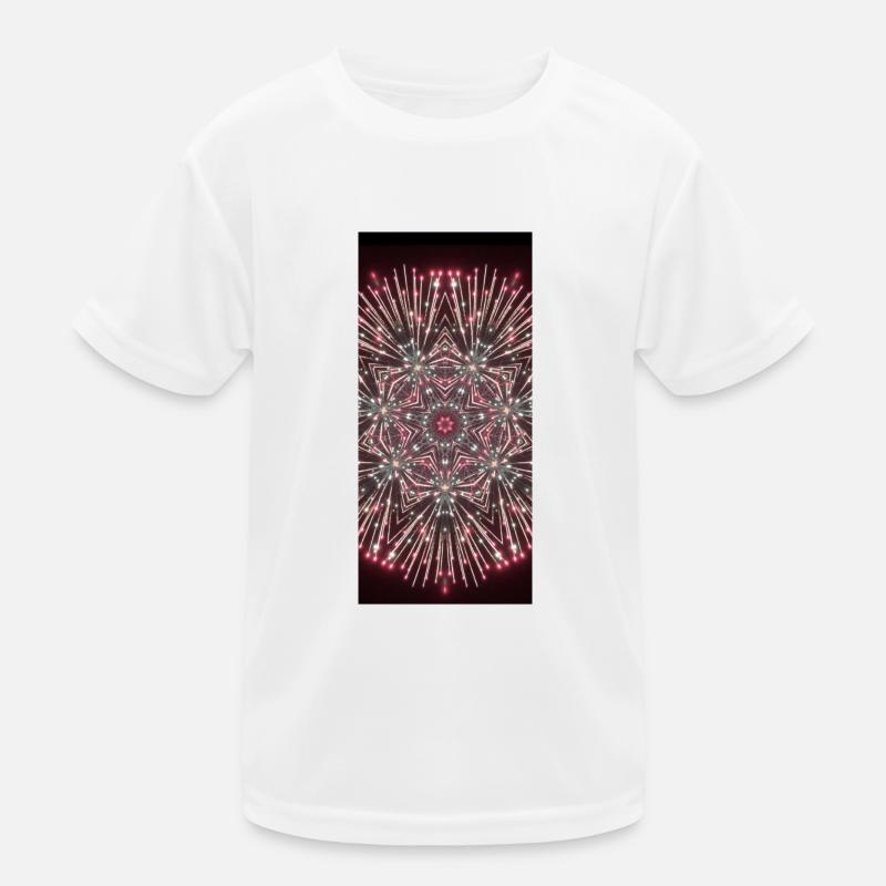 Mandala fireworks Kids Functional T-Shirt