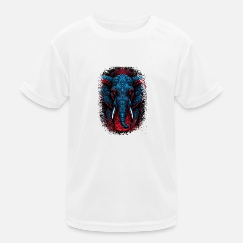 éléphants éléphant soleil fleur de lotus dictons T-shirt sport Enfant