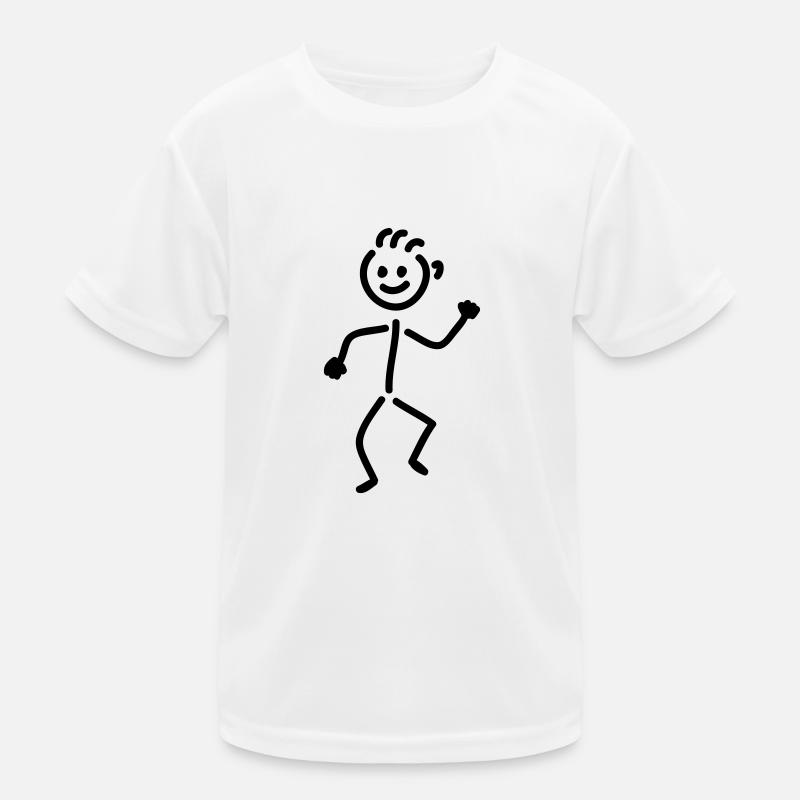 tanzendes Männchen Kinder Funktions-T-Shirt