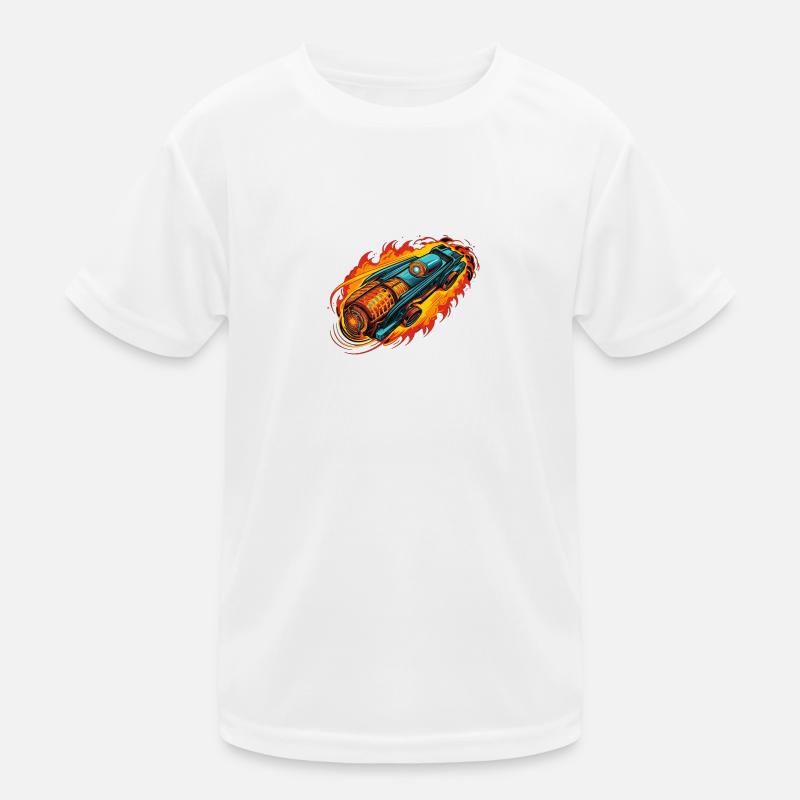 Turbo atomic - Kids Functional T-Shirt - white
