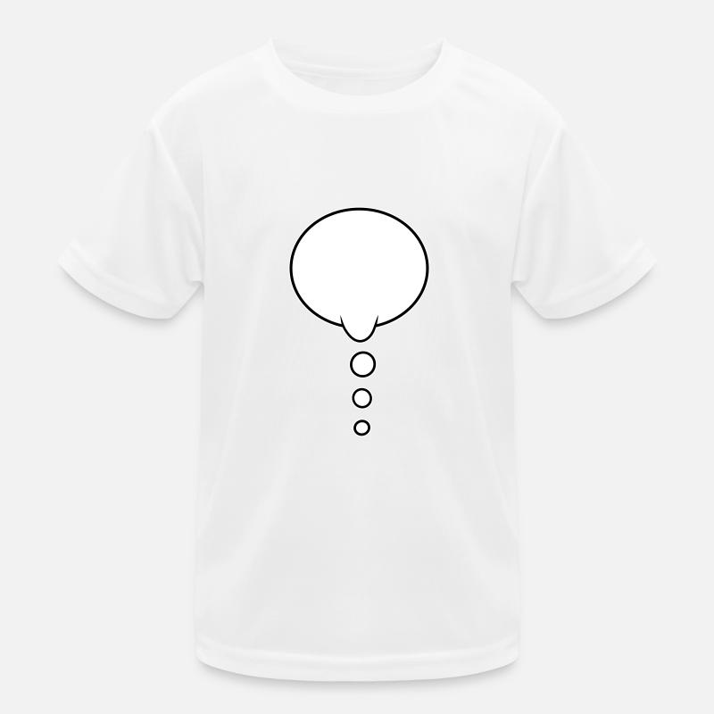 Denkblase Design Kinder Funktions-T-Shirt