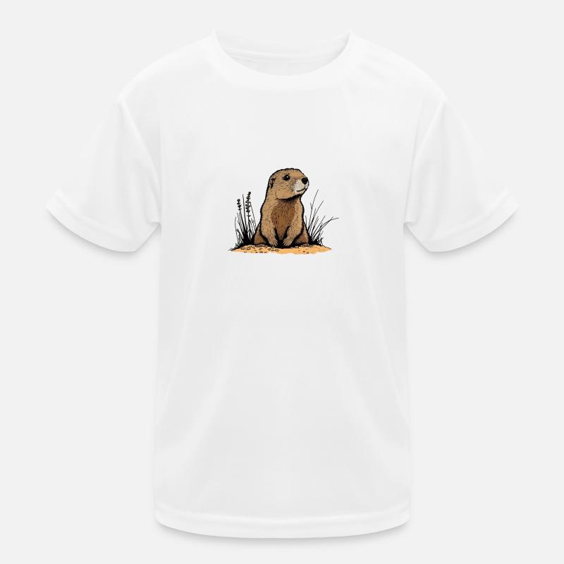 Murmeltier Kinder Funktions-T-Shirt