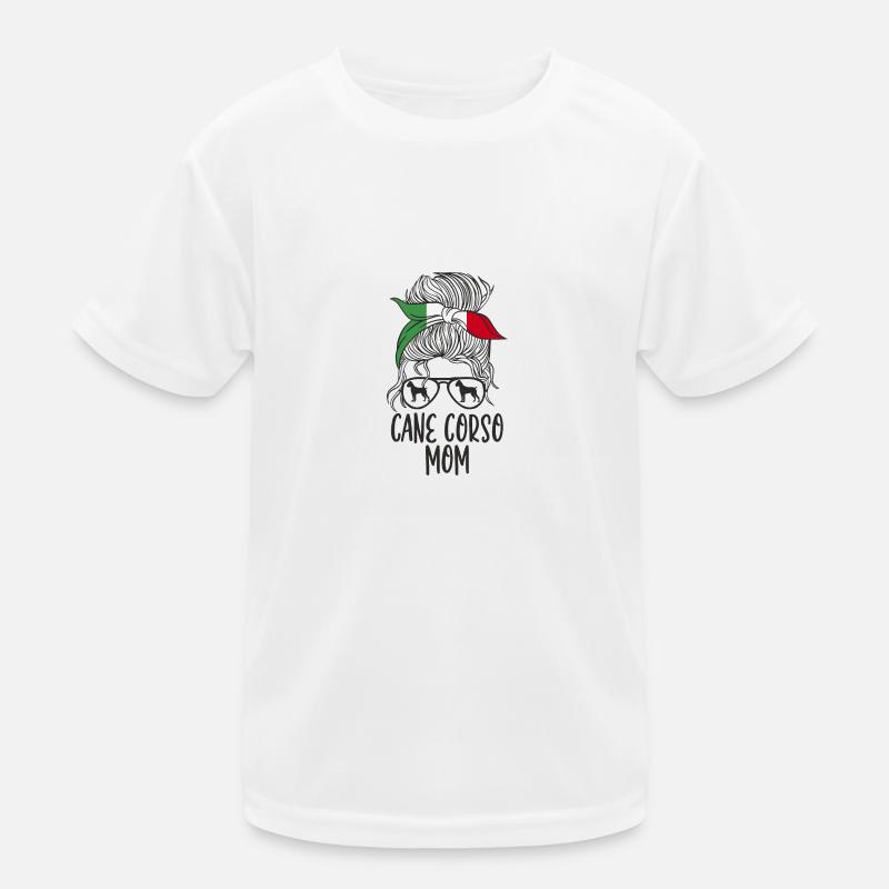 Cane Corso Mom - Kinder Funktions-T-Shirt - Weiß
