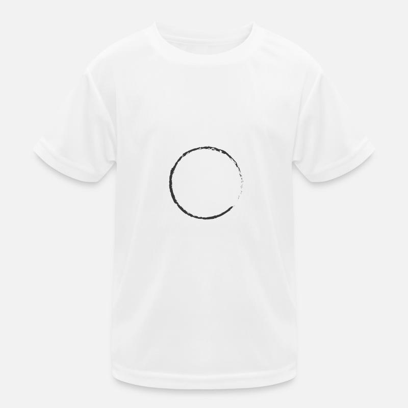 Circle Sketch Geometry Kids Functional T-Shirt
