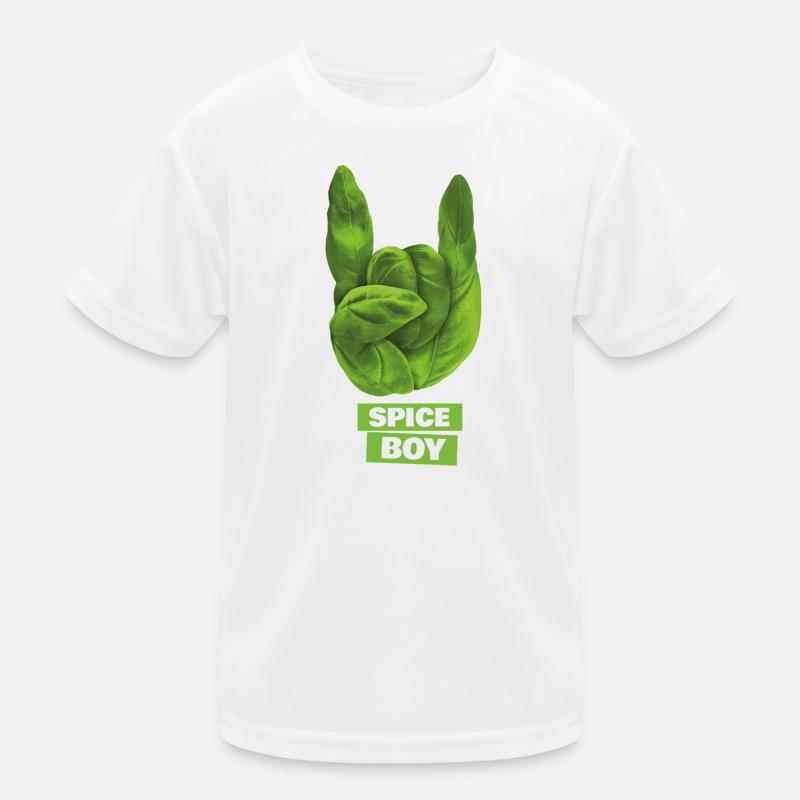 Spiceboy - Basilikum - Devil Horns - Rock ’n’ Roll Kinder Funktions-T-Shirt