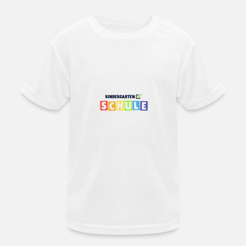 Kindergarten Check Schule Kinder Funktions-T-Shirt