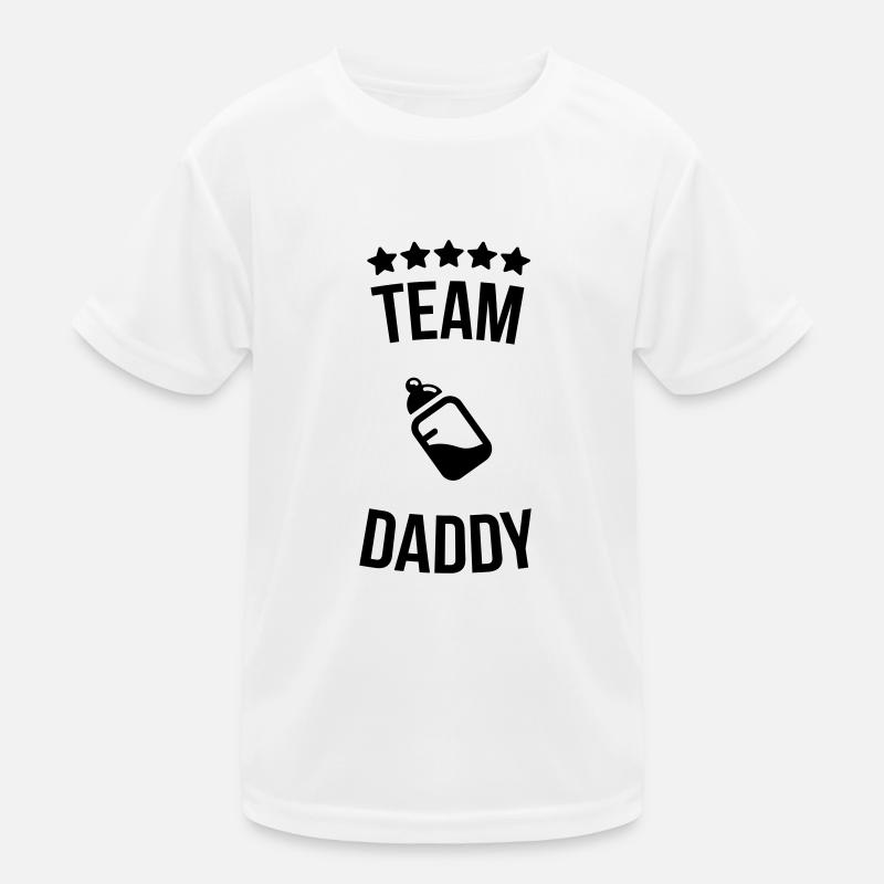 Équipe Daddy Daddy père bouteille lait T-shirt sport Enfant