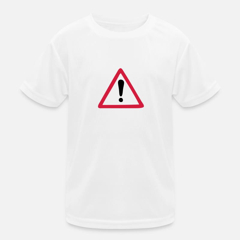 hazard warning sign warning Kids Functional T-Shirt