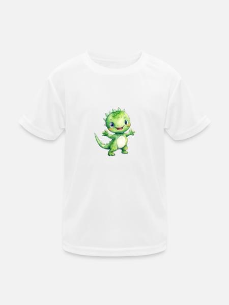 Dinoklasse Klassentier Dinosaurier - Kinder Funktions-T-Shirt - Weiß