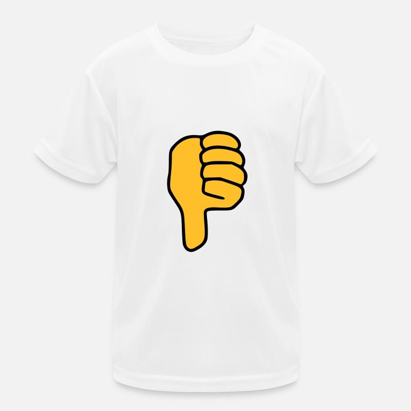 Emoji Pouce vers le bas Couleur de l’esquisse T-shirt sport Enfant