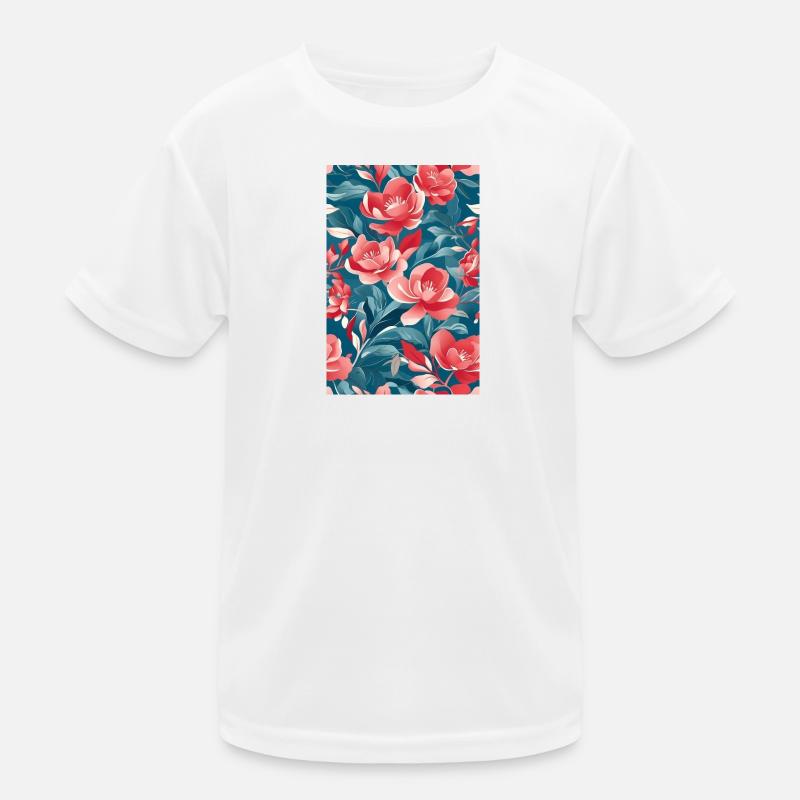 Wunderschöne Blumen Kinder Funktions-T-Shirt
