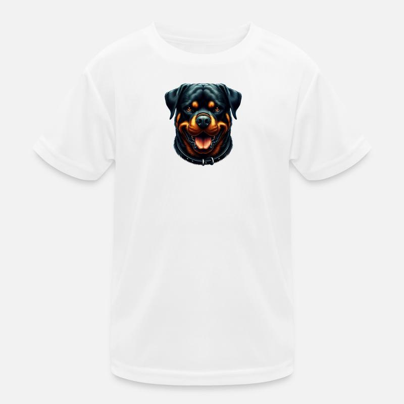 Ein friedlicher Rottweiler Kinder Funktions-T-Shirt