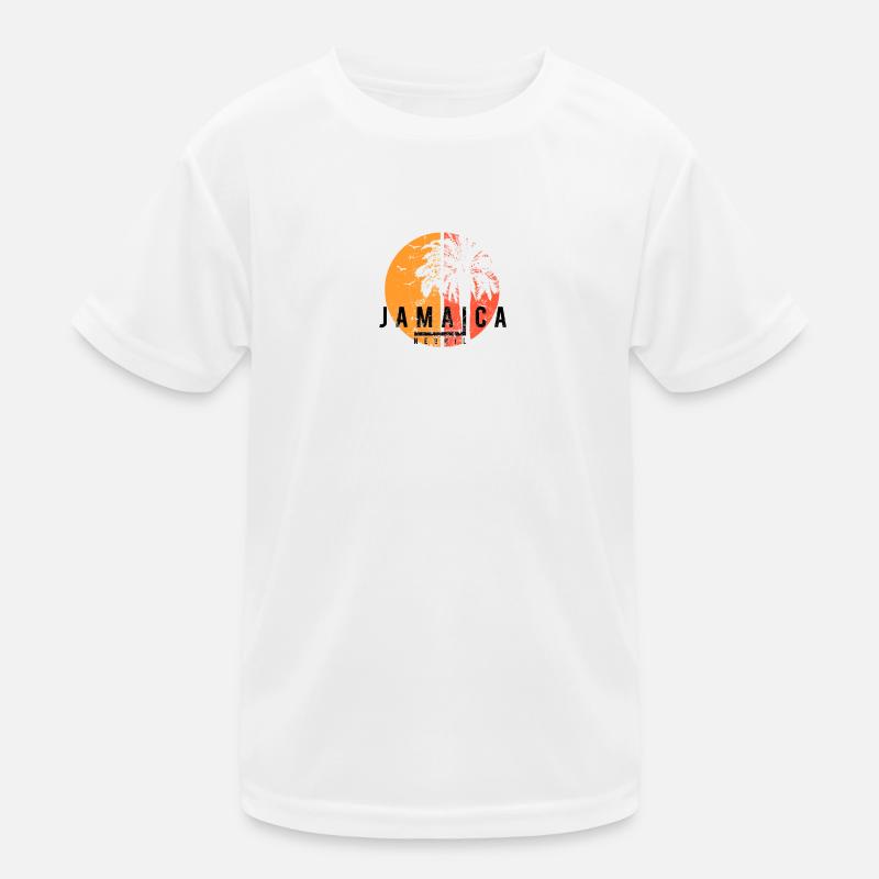 Artistic Negril Jamaica Cool Palm Tree Vacation Kids Functional T-Shirt