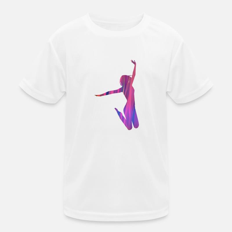 jump,tan,dancer,graffiti,pink,pink Kids Functional T-Shirt