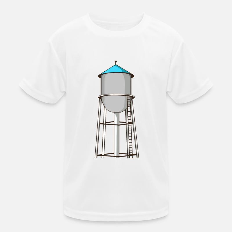 Wasserturm Kinder Funktions-T-Shirt