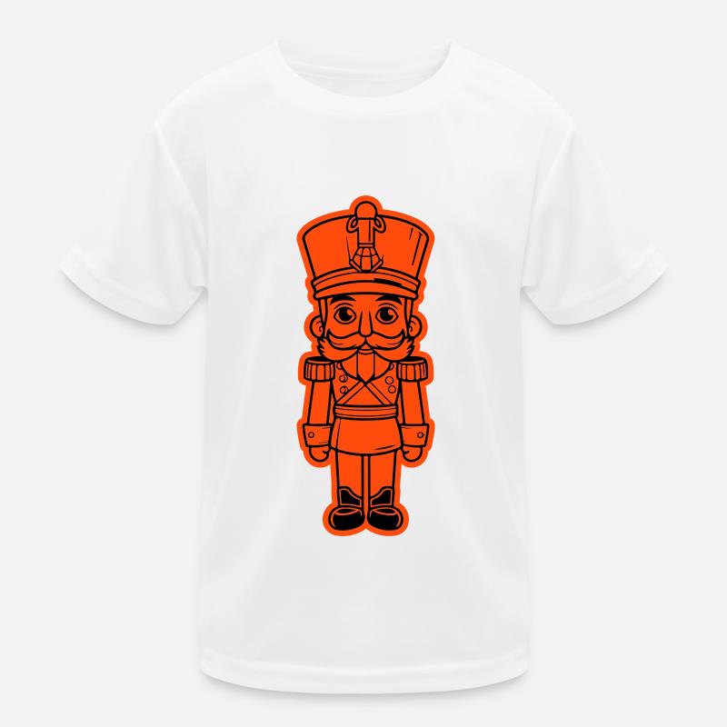 Nutcracker Christmas Icon Kids Functional T-Shirt