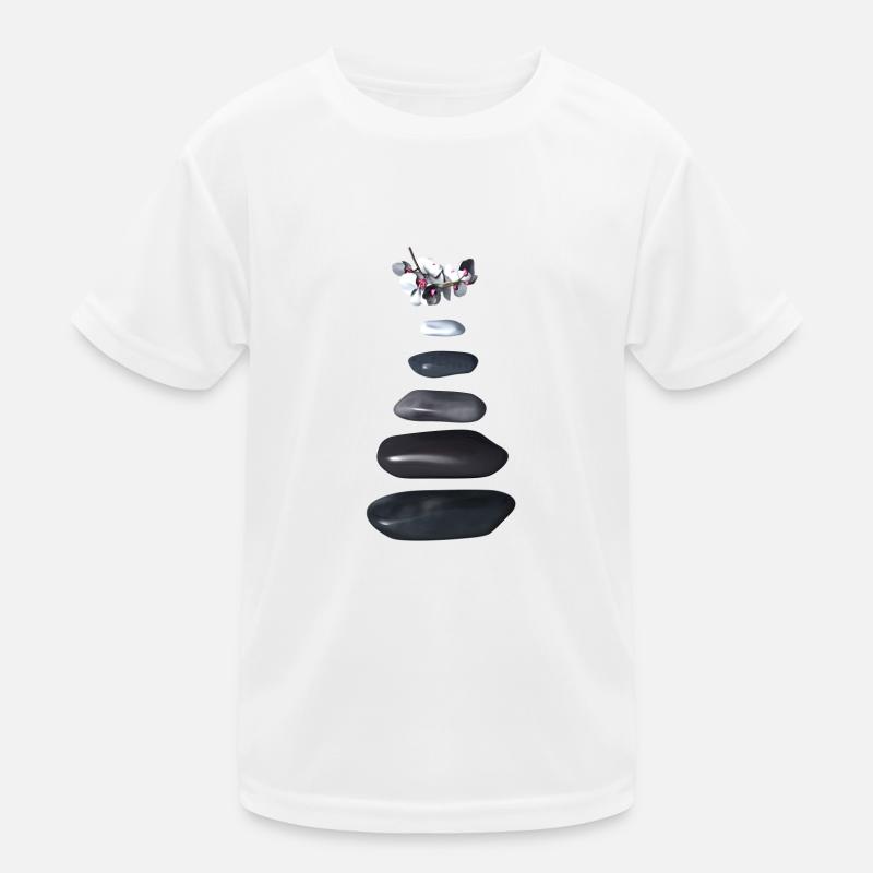 Galets et orchidées zen T-shirt sport Enfant