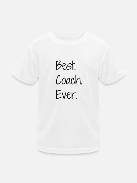 Coach / Coaching / Entraineur / Sport - T-shirt sport Enfant - blanc - Devant