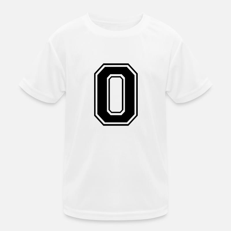 0 - Kinder Funktions-T-Shirt - Weiß