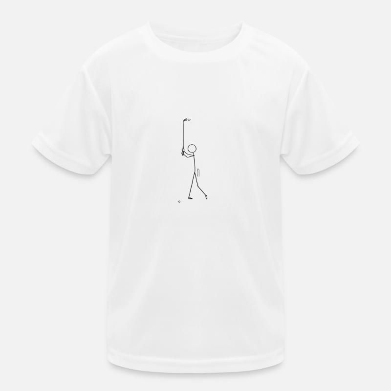 Golf (Hole-in-One) - Kinder Funktions-T-Shirt - Weiß
