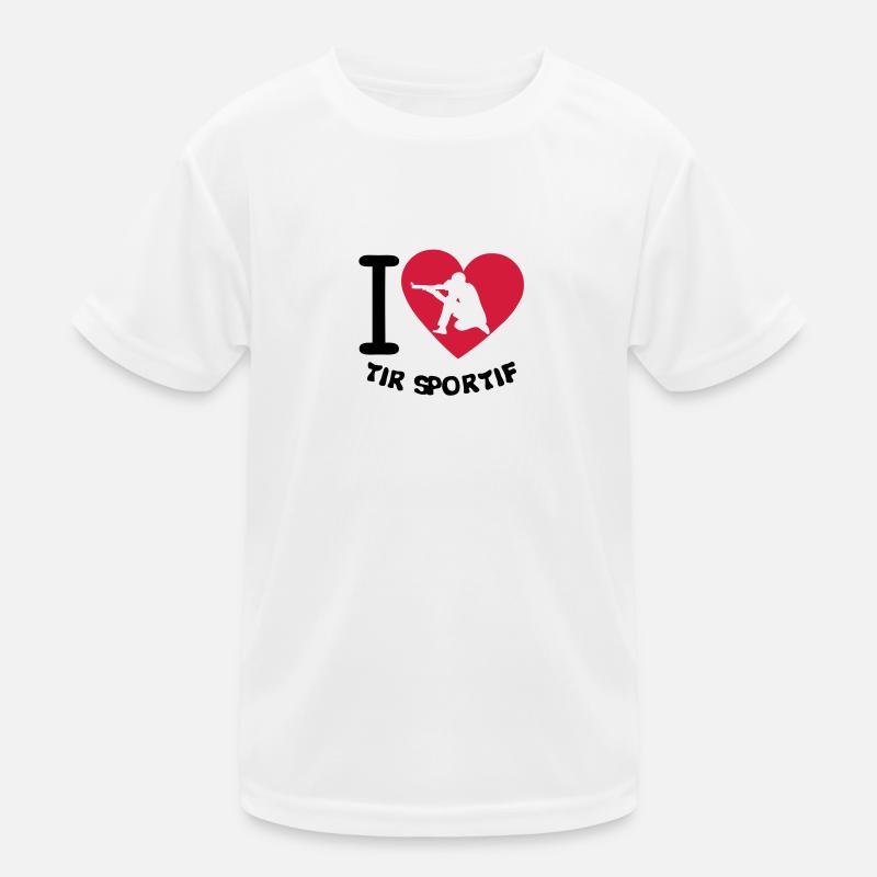 love shooting sports precision coeur2 Kids Functional T-Shirt