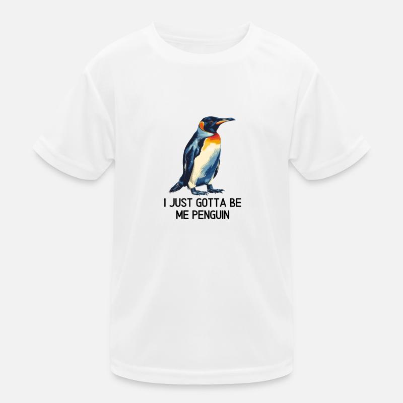 Ich muss einfach ich Pinguin sein Kinder Funktions-T-Shirt