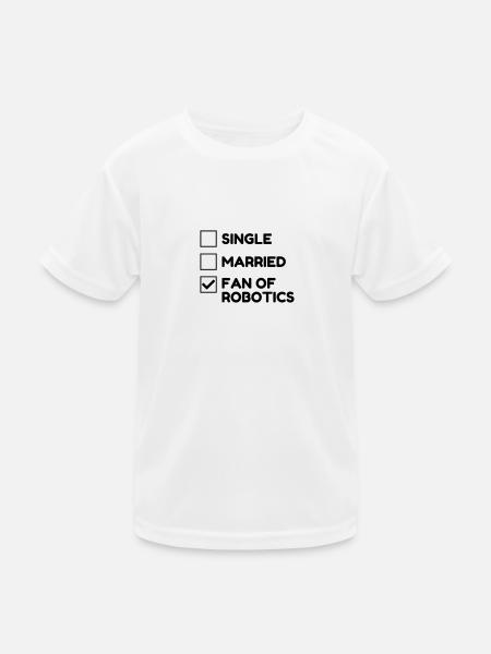 Robotics Robot Robotik Robotique Roboter - Kids Functional T-Shirt - white - Front