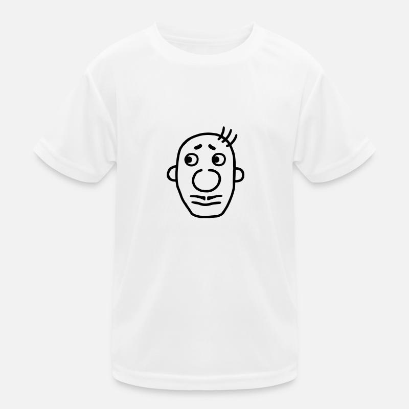 Mann mit Schnurrbart / Oberlippenbart Kinder Funktions-T-Shirt