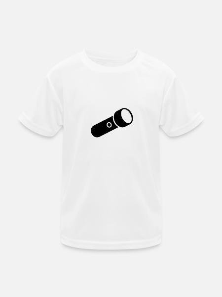 Flashlight - Kids Functional T-Shirt - white - Front