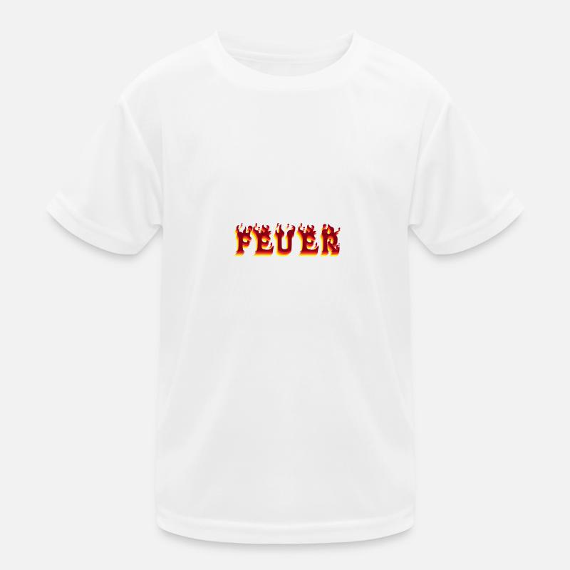 feuer Kinder Funktions-T-Shirt