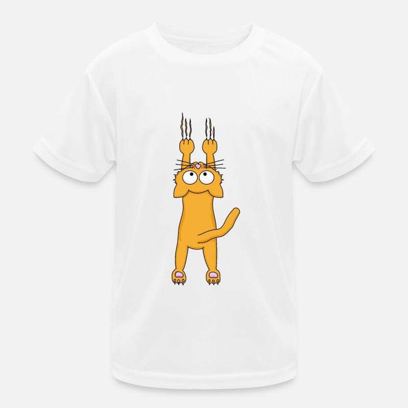 Orange cat Kids Functional T-Shirt