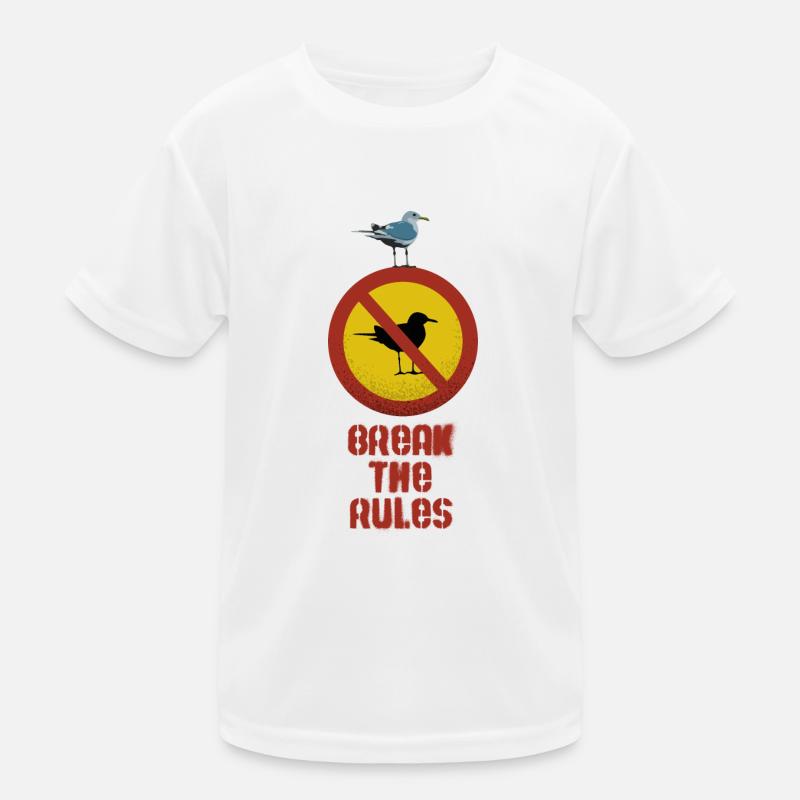 Die Regeln brechen Kinder Funktions-T-Shirt