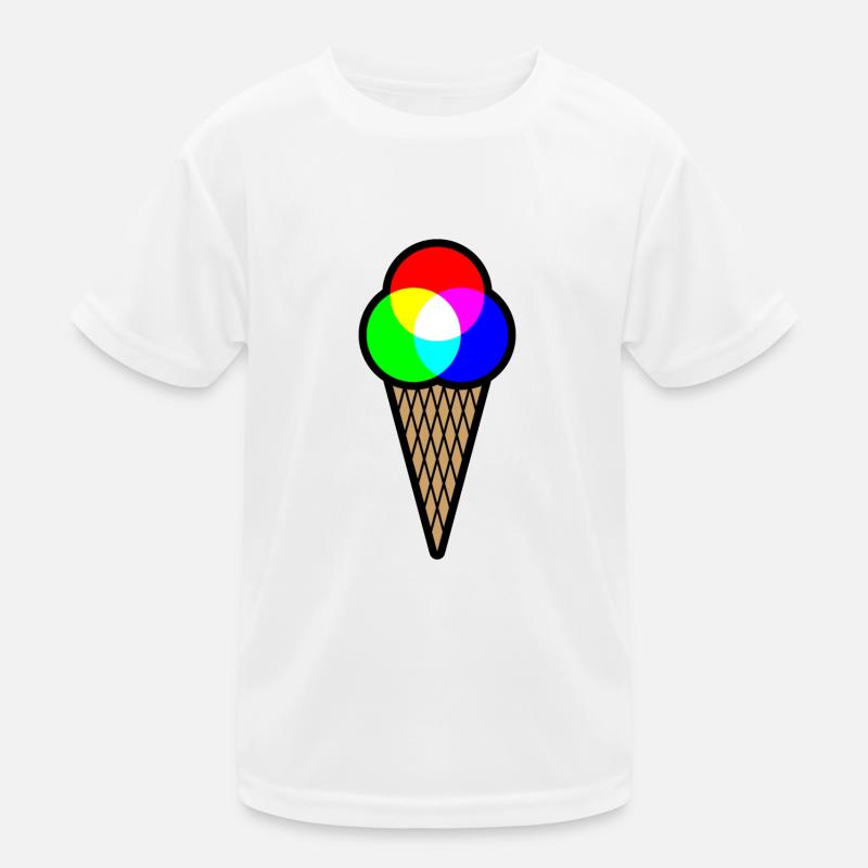 RGB Eis (Rot-Grün-Blau Eiscreme) Kinder Funktions-T-Shirt
