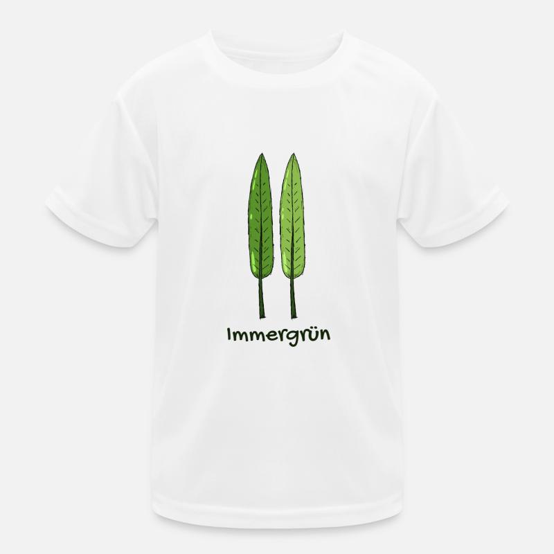 Immergrün | Pflanze | Blätter | Geschenk Kinder Funktions-T-Shirt