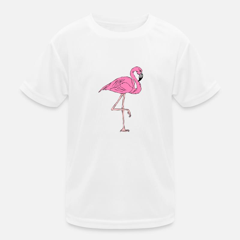 FLAMINGO - Kids Functional T-Shirt - white