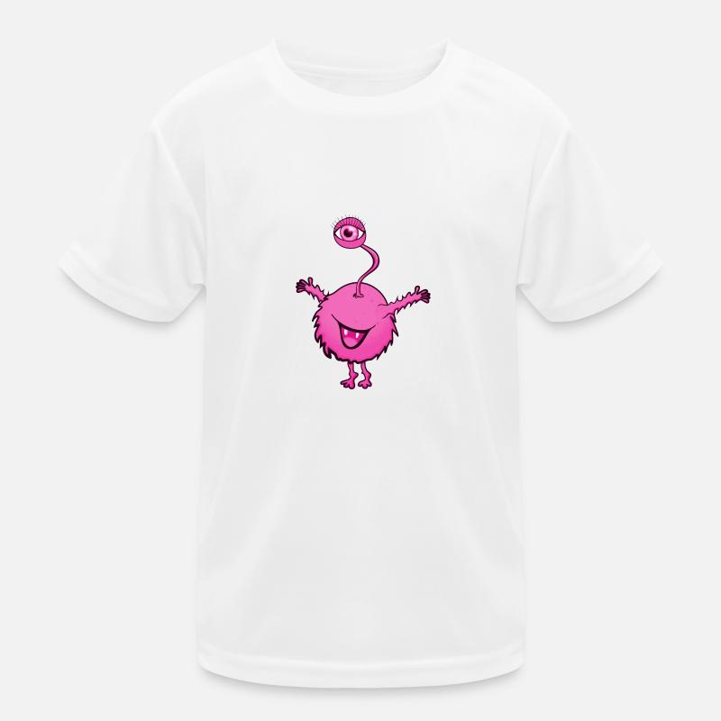 Monstre rose avec un oeil T-shirt sport Enfant