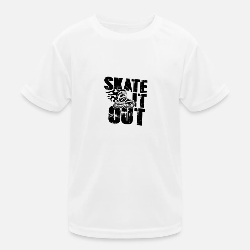 skate inline Kinder Funktions-T-Shirt