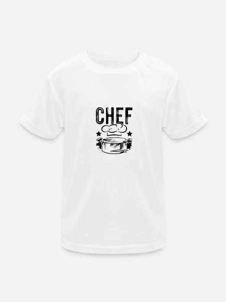 chef chef - Kids Functional T-Shirt - white - Front
