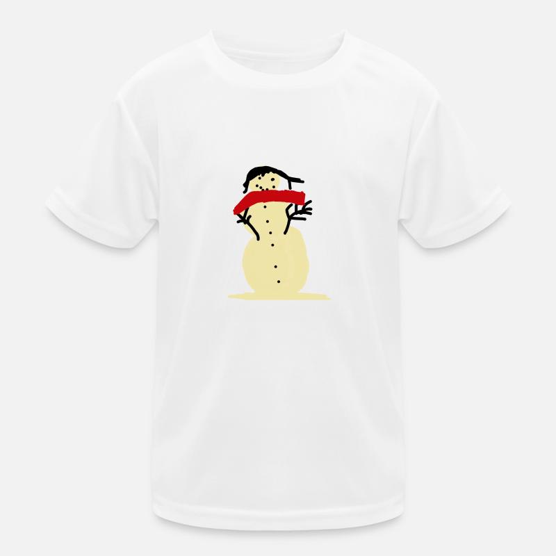 Schneemann Kinder Funktions-T-Shirt