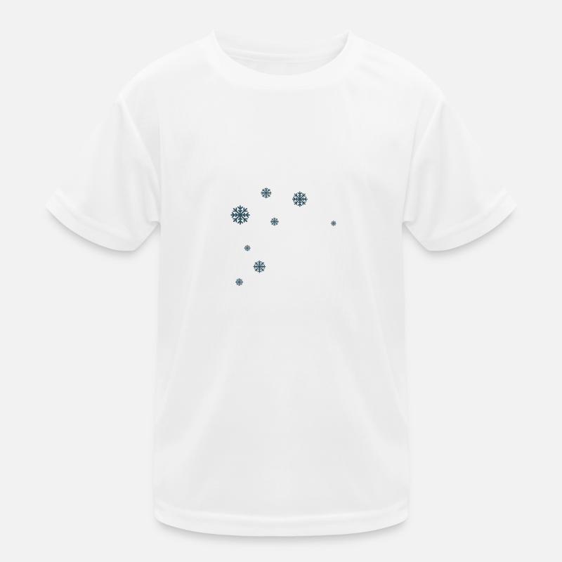 Schneeflocken Kinder Funktions-T-Shirt