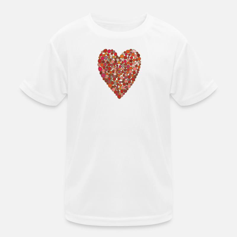 bubble herz Kinder Funktions-T-Shirt
