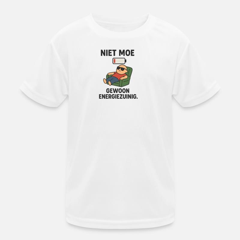Nicht müde, nur energieeffizient Kinder Funktions-T-Shirt