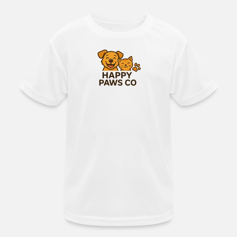 Fellfreunde  - Kinder Funktions-T-Shirt - Weiß