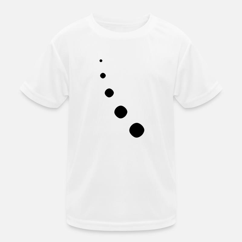 Punkte Dekor Bogen Kinder Funktions-T-Shirt