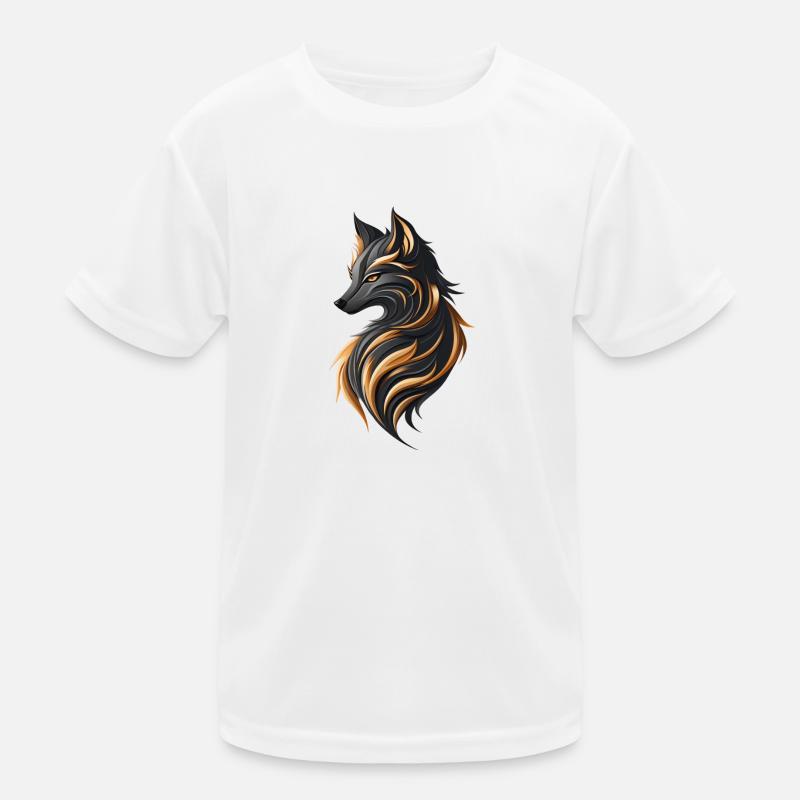 Fire Fox - Kids Functional T-Shirt - white