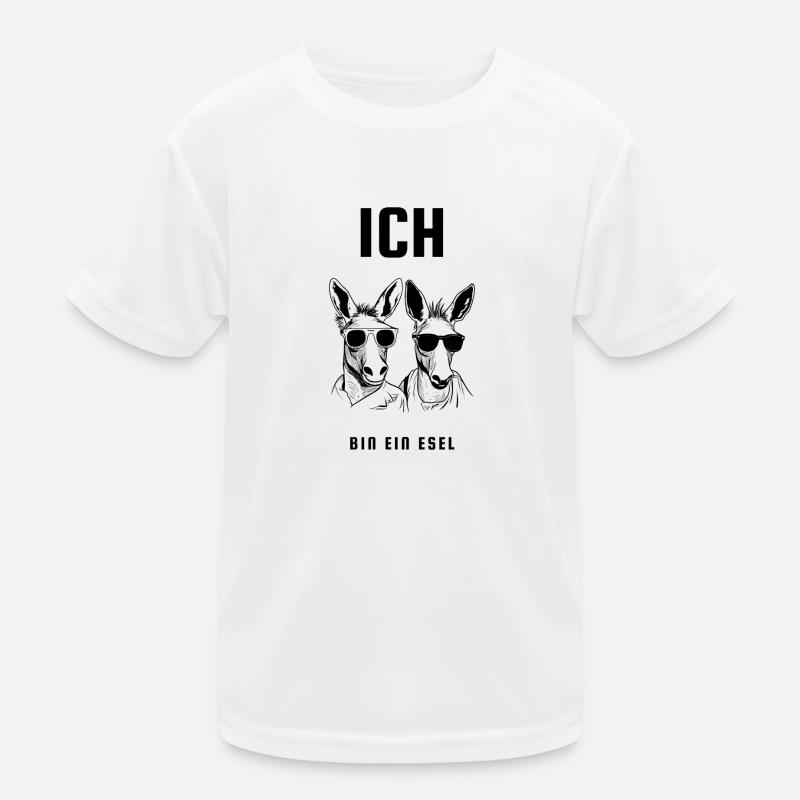 Ich bin ein Esel Kinder Funktions-T-Shirt
