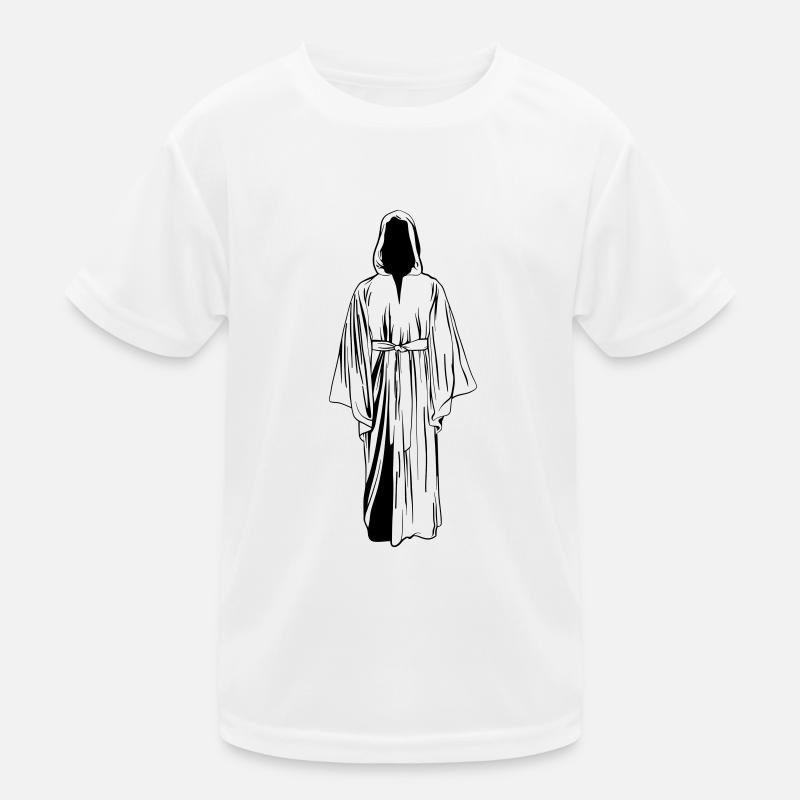 Mönch Illustration Linear Kinder Funktions-T-Shirt